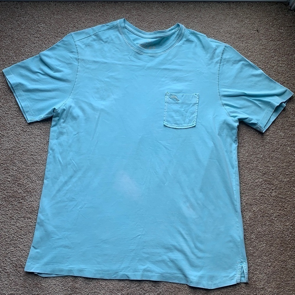 Tommy bahama baby blue short sleeve shirt relax fit